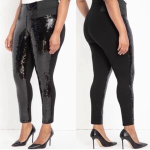 Black Sequin Women's Pants